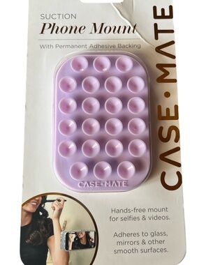 NWT Case-Mate Adhesive Suction Cup Phone Mount, hands free